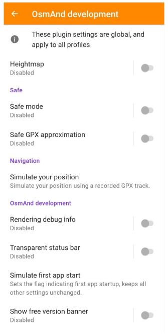 Development Settings Android