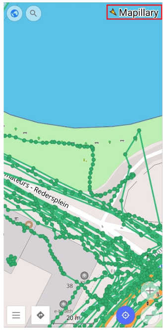 Mapillary plugin Map Conntext menu Android