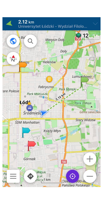 Difference marker navigation iOS 1