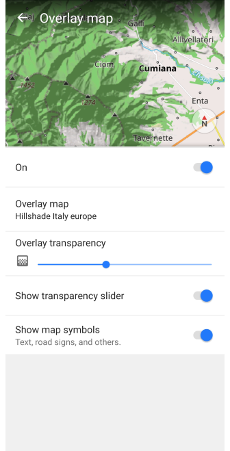 Configure underlay / overlay Android