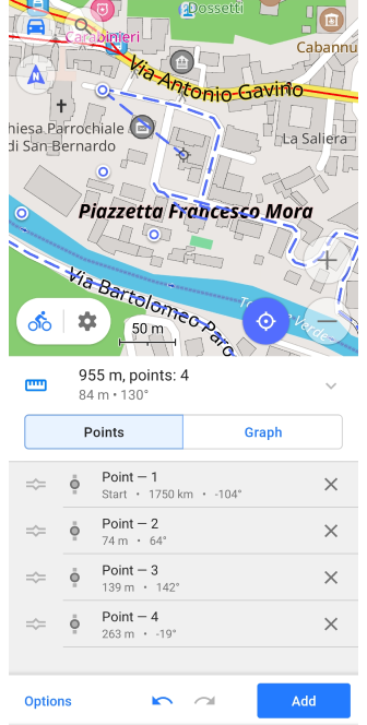 Plan a route android