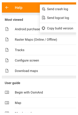 Send crash logs from Android 1